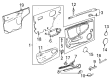 2003 Chevy SSR Door Handle Diagram - 15230633