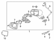 Cadillac XT5 Mirror Cover Diagram - 23394620