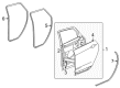 2012 Cadillac SRX Door Seal Diagram - 25997405