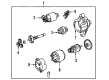 2003 Pontiac Vibe Starter Drive Gear Diagram - 88972444