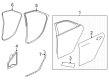 2021 Cadillac CT5 Weather Strip Diagram - 84028333