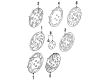 1997 Saturn SC1 Wheel Cover Diagram - 21011858