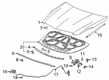 2017 Cadillac XTS Hood Cable Diagram - 23434316