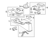 2008 Hummer H3 Center Console Diagram - 25814235