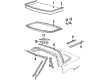 1993 Chevy Corvette Weather Strip Diagram - 22112053