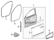 2018 Buick LaCrosse Weather Strip Diagram - 22973971