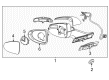 2012 Chevy Volt Mirror Cover Diagram - 20889249