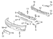 2004 Cadillac Escalade ESV Bumper Diagram - 88937206