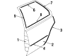 1985 Oldsmobile Firenza Door Moldings Diagram - 20717290