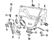 1998 Cadillac Catera Door Handle Diagram - 90433535