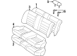 Chevy Prizm Seat Cushion Pad Diagram - 94858185