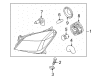 2008 Saturn Astra Headlight Bulb Diagram - 93192080