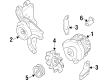 1987 Cadillac Cimarron Alternator Bracket Diagram - 14102693