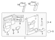 2012 Chevy Silverado 2500 HD Door Lock Actuator Diagram - 22862037