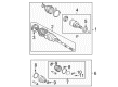 2006 Pontiac Vibe CV Joint Diagram - 88969208