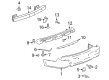 2007 Cadillac SRX Bumper Diagram - 19121128