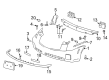 Cadillac CTS Bumper Diagram - 19178478