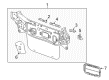 2023 Chevy Bolt EV Floor Pan Diagram - 42713960