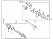 2004 Cadillac DeVille Axle Shaft Diagram - 26075603