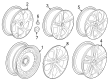 Chevy Trax Wheel Cover Diagram - 42780685