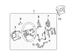 2011 Cadillac DTS Steering Wheel Diagram - 25924628