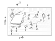 2010 Cadillac CTS Headlight Diagram - 22755334