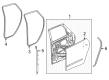 2024 Buick Enclave Weather Strip Diagram - 84934461