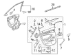 2011 Cadillac CTS Door Lock Diagram - 22862242