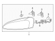 2004 Pontiac Grand Prix Headlight Diagram - 25851403