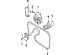 1997 Cadillac Catera Water Pump Diagram - 90444649