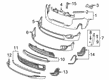 2021 GMC Acadia Bumper Diagram - 84941522