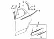 2024 Chevy Blazer Door Moldings Diagram - 84901900