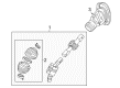 Cadillac Escalade ESV Steering Shaft Diagram - 84321748