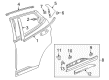 Chevy Bolt EV Door Moldings Diagram - 42782315