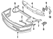 1996 Chevy Beretta Bumper Diagram - 16515071