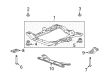 2008 Saturn Outlook Crossmember Bushing Diagram - 15116585