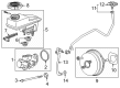 2017 Cadillac XT5 Brake Booster Vacuum Hose Diagram - 12648405