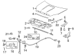 2007 GMC Acadia Hood Latch Diagram - 20765681