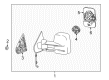 2015 GMC Sierra 1500 Side View Mirrors Diagram - 22820397