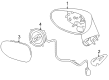 Saturn Sky Side View Mirrors Diagram - 15236510