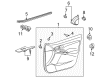 2010 Pontiac Vibe Door Seal Diagram - 19184168