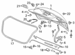 2016 Cadillac CTS Tailgate Handle Diagram - 23232792