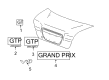 2008 Pontiac Grand Prix Emblem Diagram - 10378111