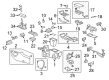 GMC Acadia Parking Assist Distance Sensor Diagram - 15249950