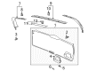 2002 Saturn LW300 Door Handle Diagram - 90440506