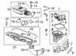 2019 GMC Sierra 1500 Air Filter Box Diagram - 84412396