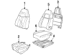 1994 Chevy Corvette Seat Cushion Pad Diagram - 10262256