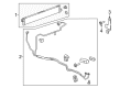 Cadillac CT6 Oil Cooler Hose Diagram - 84290075