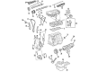 2003 Pontiac Vibe Motor And Transmission Mount Diagram - 88969090