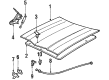 1985 Oldsmobile Toronado Lift Support Diagram - 1615272